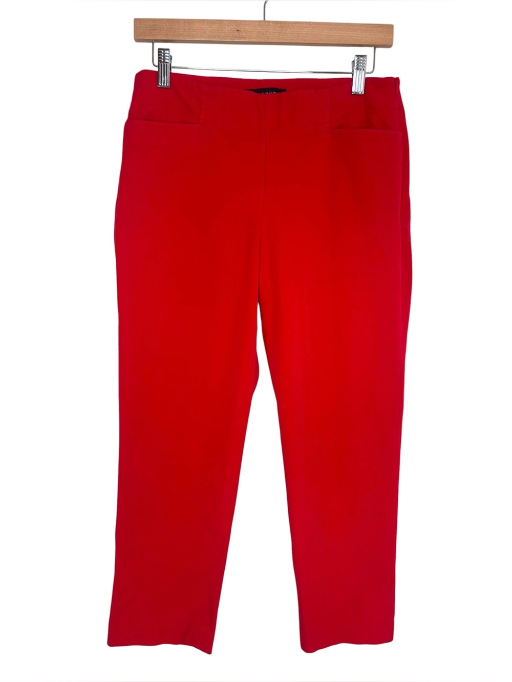 Talbots petite pants Heritage fit red skinny mid rise size 4P